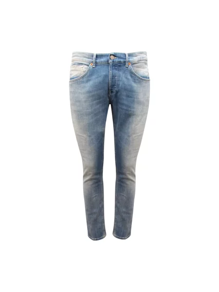 Skinny jeansy Dondup niebieskie