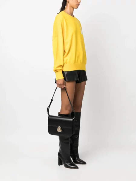 Iš natūralios odos odinė rankinė A.p.c. juoda