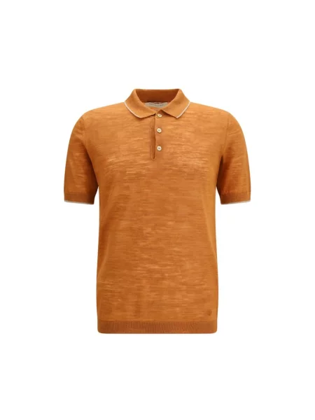Koszulka polo Brooksfield pomarańczowa