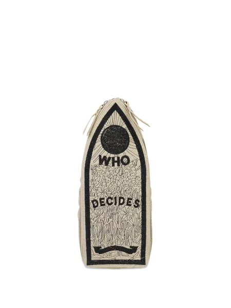 Rucsac Who Decides War cu broderie
