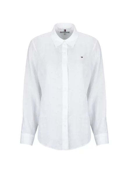 TOMMY HILFIGER Bluză ESS' alb