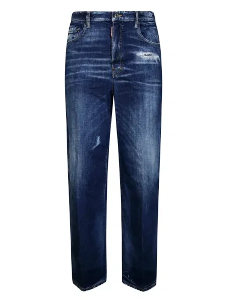 Blugi Dsquared2 cu 5 buzunare albastru