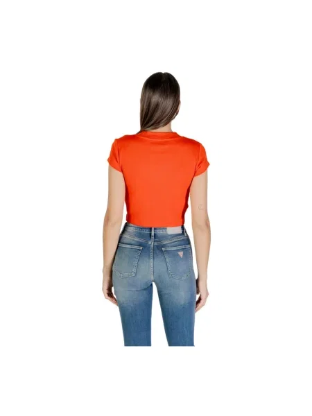 Koszulka Calvin Klein Jeans z krótkim rękawem czerwona