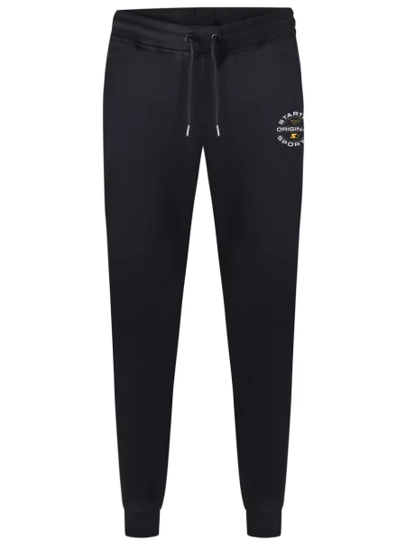 Pantaloni de trening Starter din fleece negru