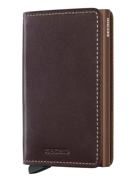 Secrid portofel de piele SO-Chocolate maro