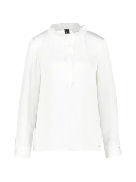 Bluzka Marccain z falbankami biała