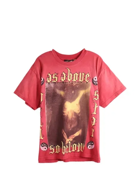 Tricou Hellstar cu imagine roșu