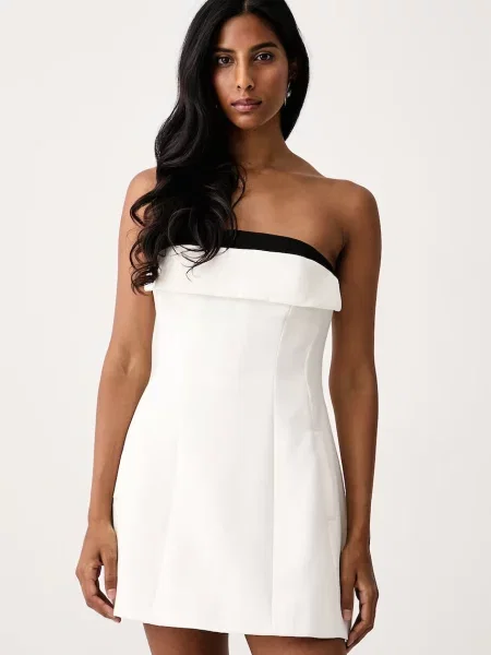 Bardot rochie AMANDA alb