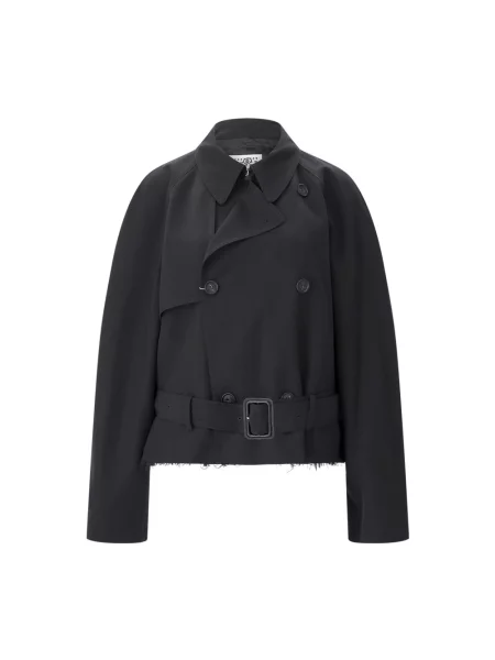 Trencz Mm6 Maison Margiela czarny
