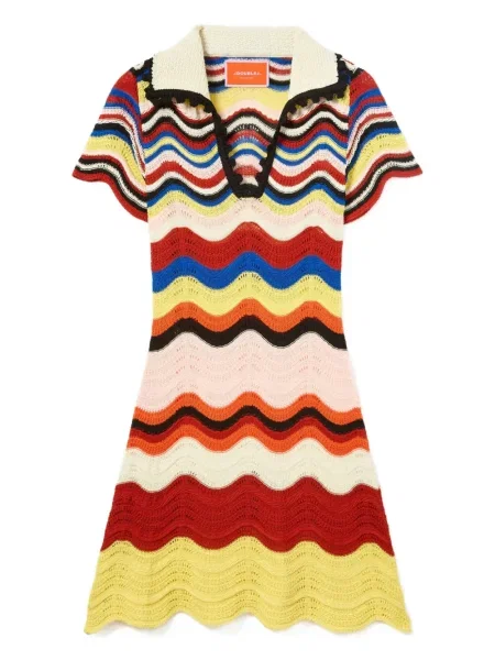 Mała mały sukienka mini La Doublej garniturowa różowa