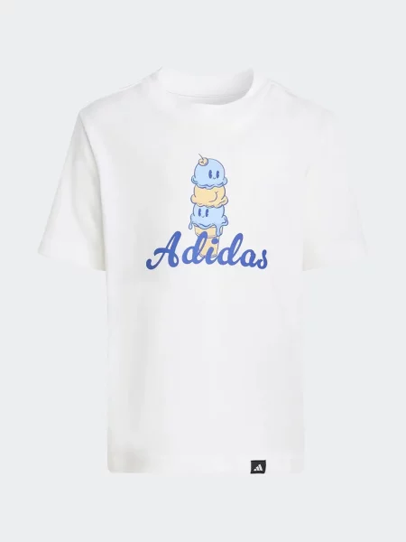 Adidas tričko bílé
