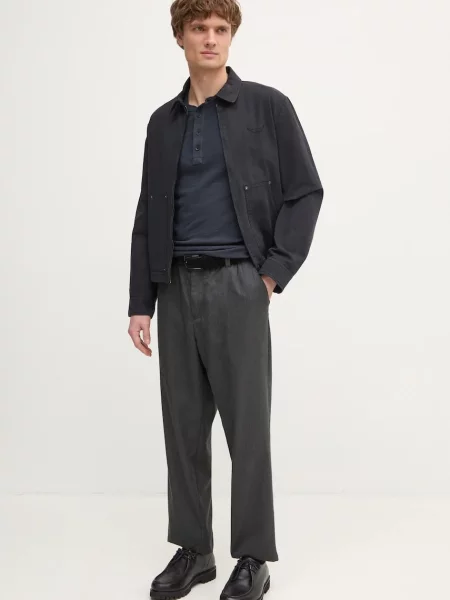 Футболка Rag & Bone однотонна синій