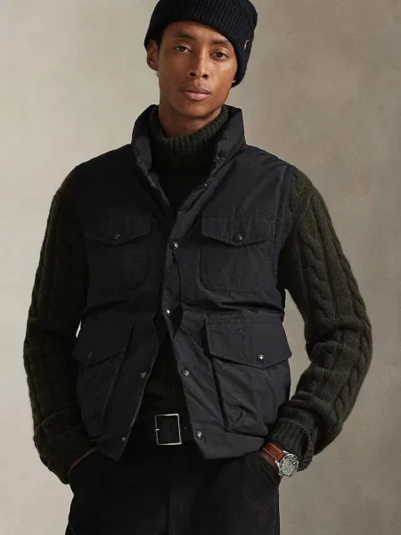 Vestă din puf Polo Ralph Lauren negru