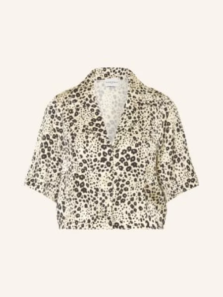 Claudie Pierlot Bluzka Calialeo beige czarna