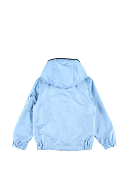 Kurtka dziecięca Moncler Enfant niebieska
