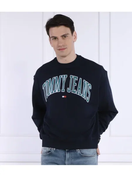 Tommy Jeans Hanorac BOXY POP VARSITY CREW | Oversize fit