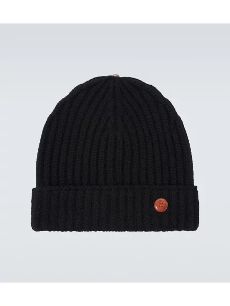 Kapa God's True Cashmere iz kašmirja črna