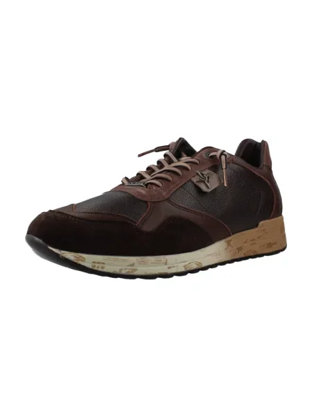 Sneakersy Cetti skórzane brązowe