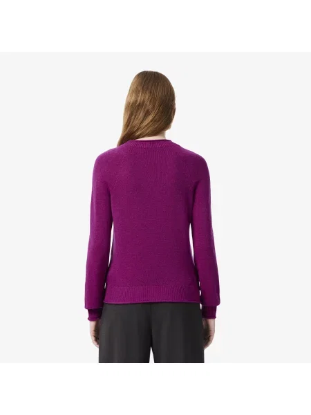Lacoste Wełniany Sweter I Dzianina 3D różowy