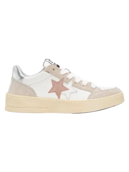 Sneakersy 2star zamszowe białe