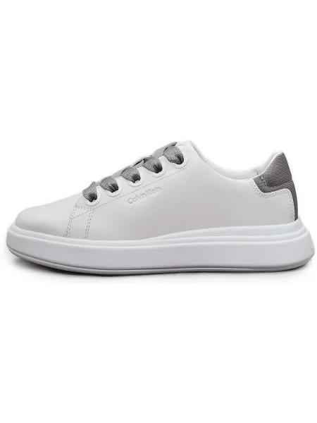 Pantofi Calvin Klein Jeans cu șireturi din dantelă alb