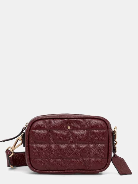 Geox torebka skórzana NARCISIA bordowy