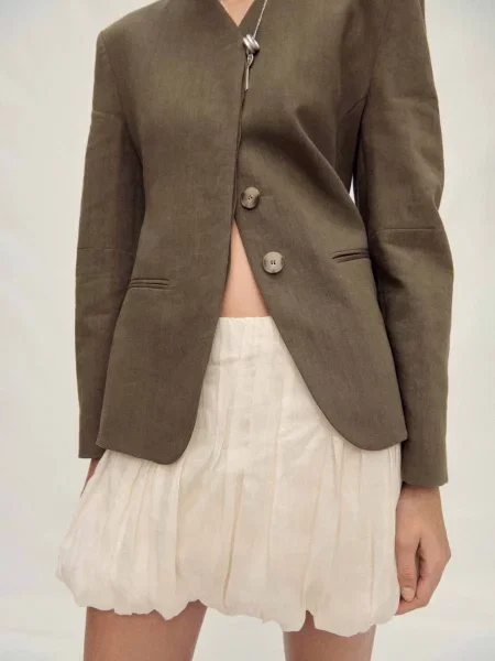 Спідниця міні MANGO рамі бежевий