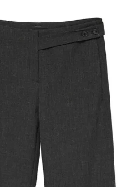 Vero Moda Medžiaginės kelnės Bestie Wide Leg pilka