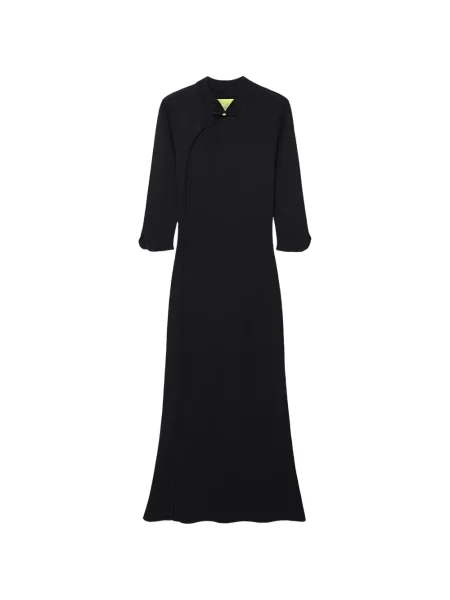 Rochie maxi Shanghai Tang tricotate negru