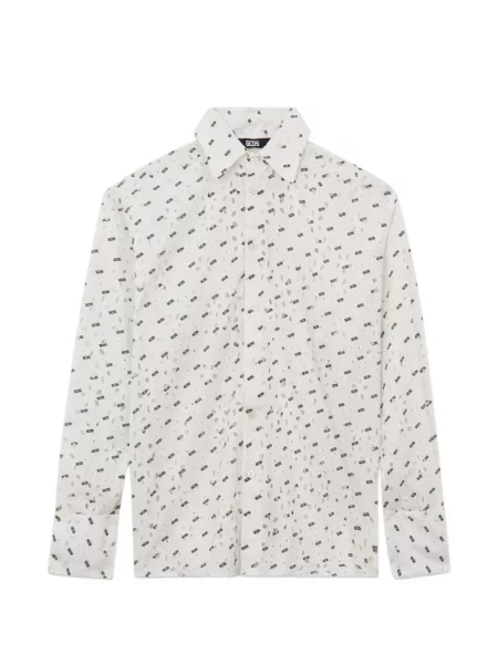 Cămașă Gcds cu broderie cu model floral alb