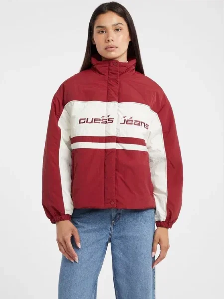 Guess Jeans Μπουφάν μεταβατικό κόκκινο