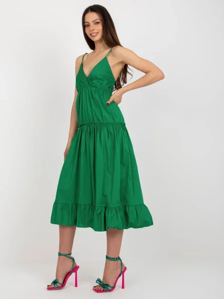 Rochie Fashionhunters de costum verde