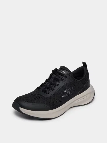 Кожаные повседневные кроссовки Skechers черные