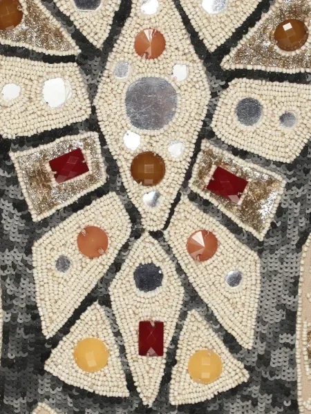 Top Needle & Thread bez rukávů s korálky černý