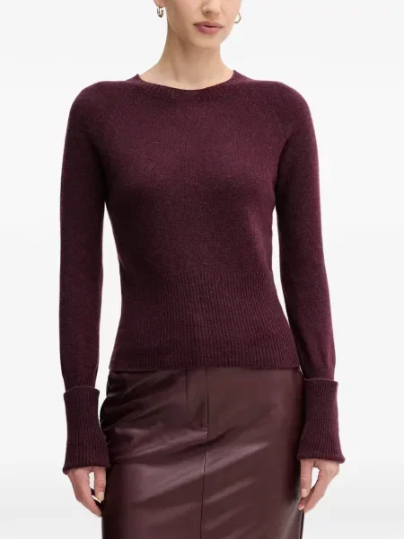 Pulover Sandro Ferrone cu nervuri roșu