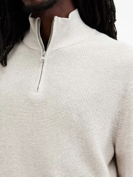 Pulover Allsaints de jumătate de fermoar