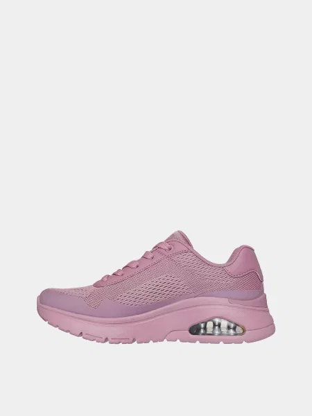 Кожаные повседневные кроссовки Skechers розовые