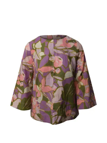 Bluză Zimmermann cu model floral cu imagine violet
