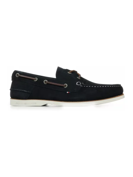 Tommy Hilfiger Polobotky Th Boat Shoe Core Suede Tmavomodrá modré