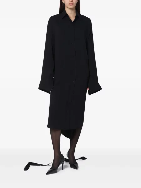 Rochie Balenciaga cu șireturi din dantelă negru
