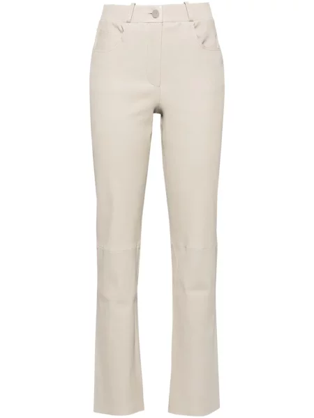 Spodnie Arma skórzane szare