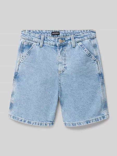 Szorty jeansowe o luźnym kroju z pętlą na młotek model ‘TONY’ Jack & Jones