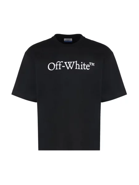 T-shirt Off-White Big Bookish Skate S/S Tee Black White S biała