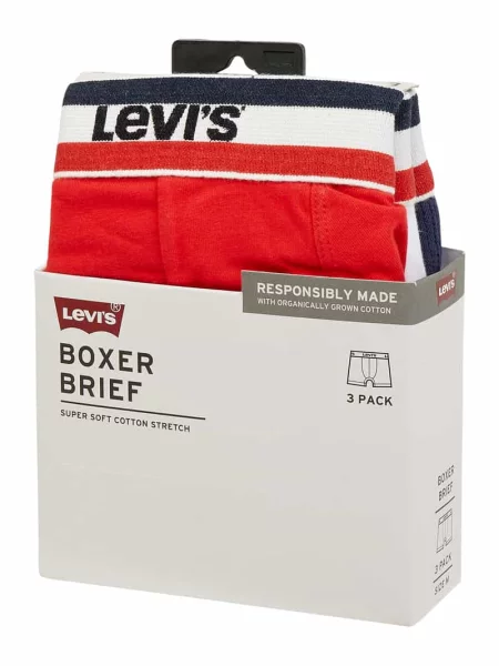 Bokserki z domieszką stretchu w Levi's czerwone