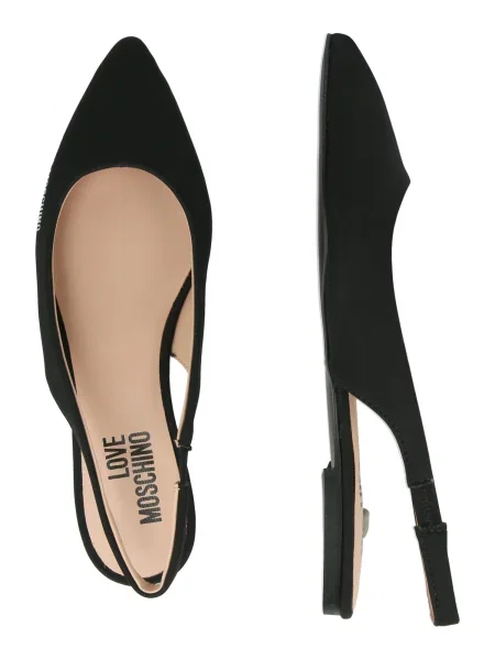 Love Moschino Baleríny čierna