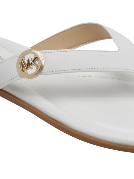 Sandale Michael Michael Kors cu autograf alb
