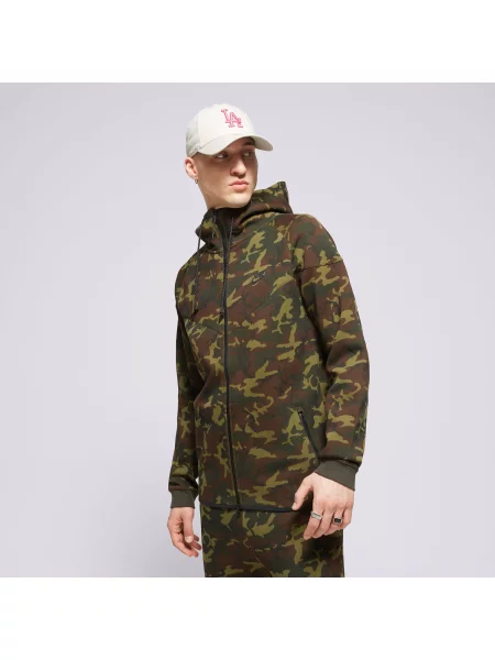 Nike Bluza Z Kapturem M Nsw Tch Flc Wr Ogcamo czarna