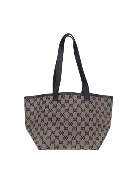 Shopperka Gucci skórzana beżowa