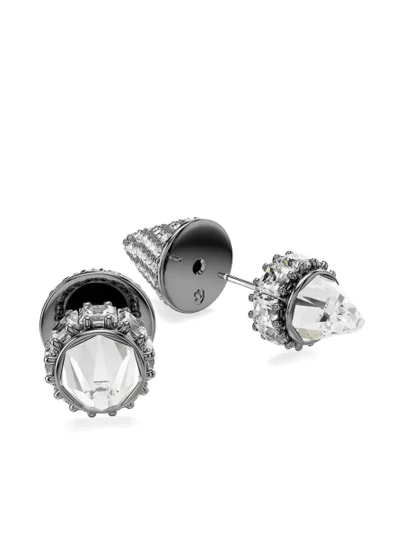 Cercei Swarovski de cristal argintiu