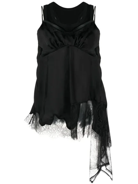 Podkoszulka Goen.j koronkowa czarna